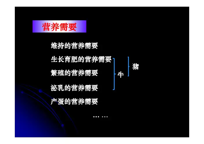 15-反刍动物营养需要-已读
