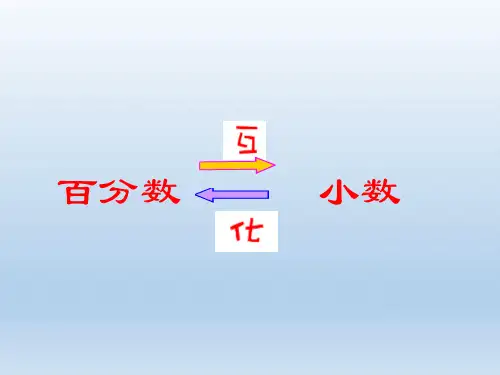 六年级上册数学课件-6.3 百分数与小数的互化丨苏教版 (共17张PPT)