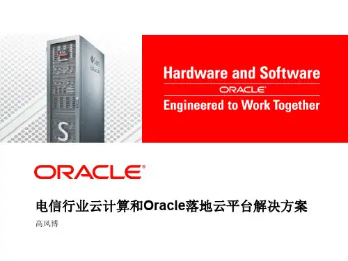 电信行业云计算和Oracle落地云平台解决方案