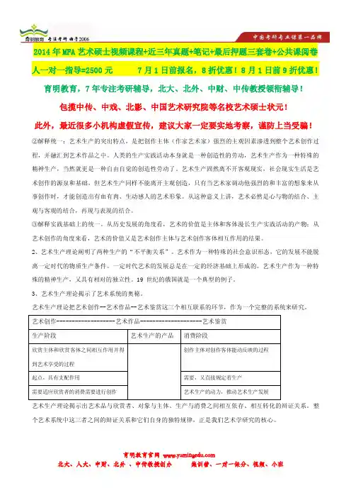 2013年中国传媒大学艺术硕士考研真题,状元笔记,考研真题,题库