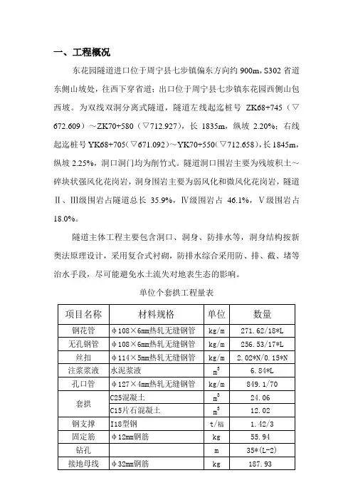 隧道套拱施工方案