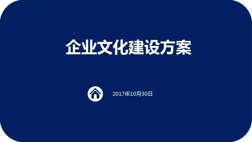 企业文化建设方案精品PPT课件