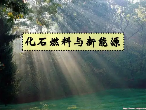 化石燃料与新能源PPT课件