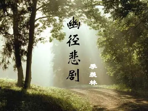 初中语文苏教版八年级上册二十一 幽径悲剧