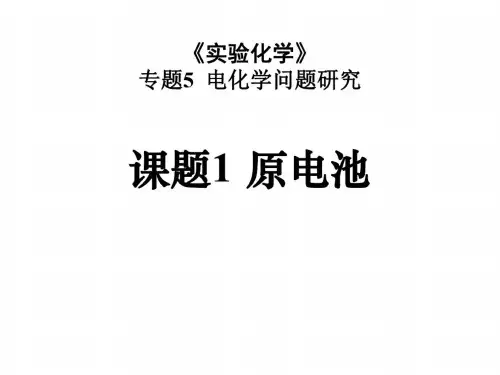 高二化学原电池2