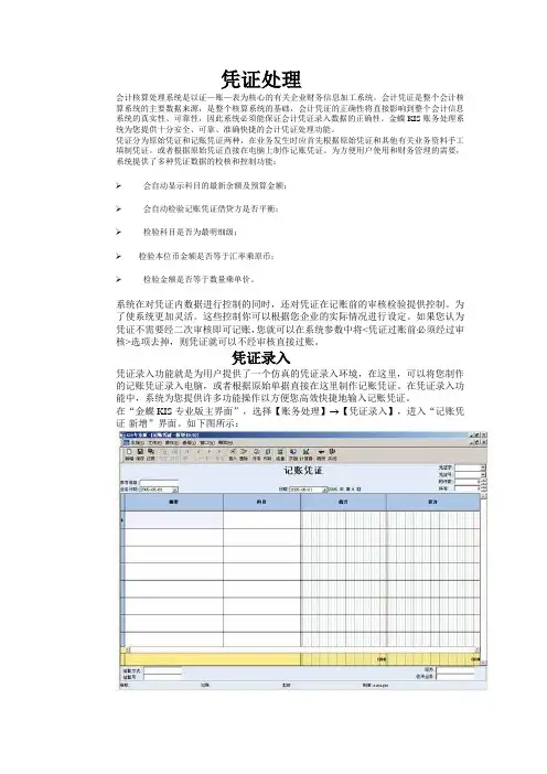 金蝶财务软件使用教程 2