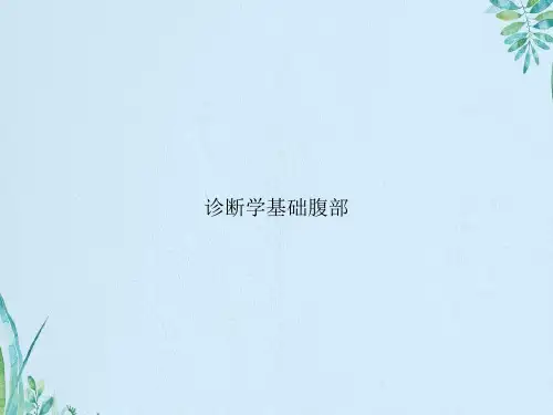 诊断学基础腹部