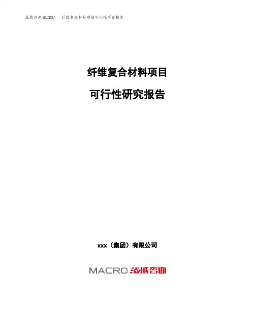 (投资参考建议模板)纤维复合材料项目可行性研究报告
