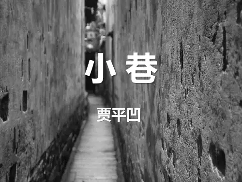 《小巷》 图文