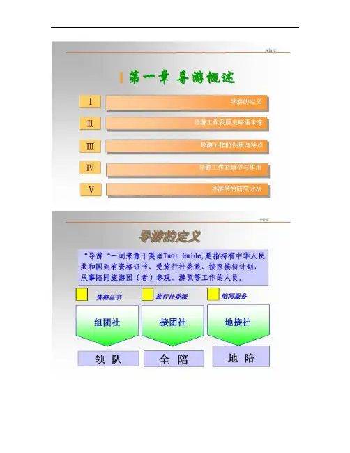 导游基础知识之导游学课件(第1章).
