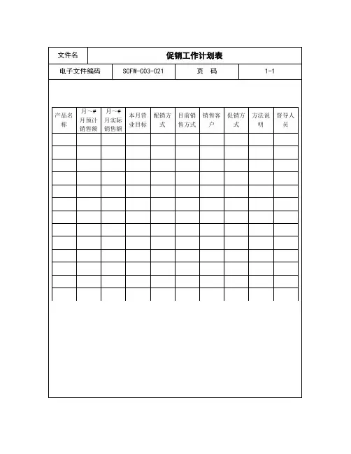 21-促销工作计划表.doc