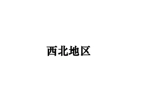 高三第一轮复习中国区域地理西北地区