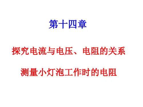 初中物理欧姆定律实验