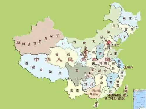 中国政区图旧人教版