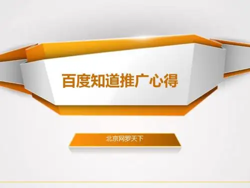 百度知道推广心得