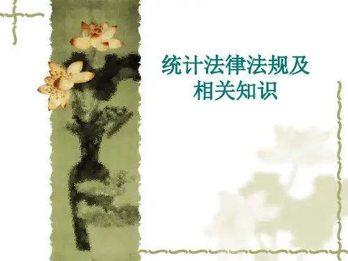 普法课件：统计法培训