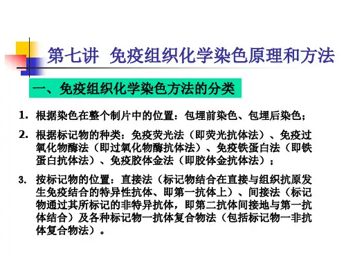 第七讲 免疫组织化学染色原理和方法