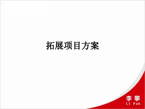拓展项目方案