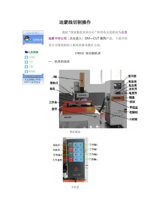 迪蒙线切割操作