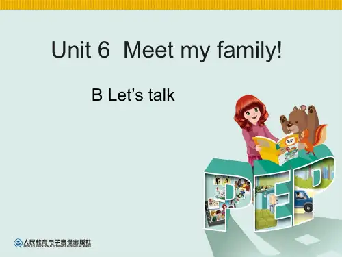四年级上册英语Unit6 A Let's talk