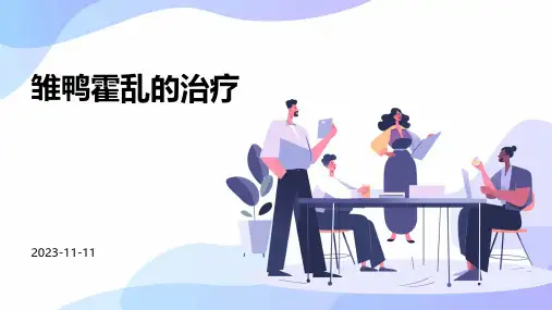 雏鸭霍乱的治疗