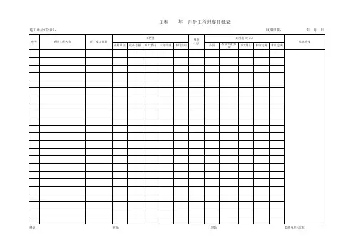 20110615.工程进度月报表