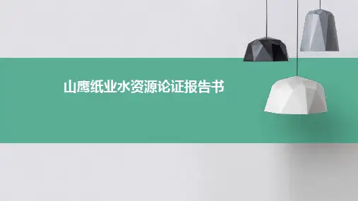 山鹰纸业水资源论证报告书
