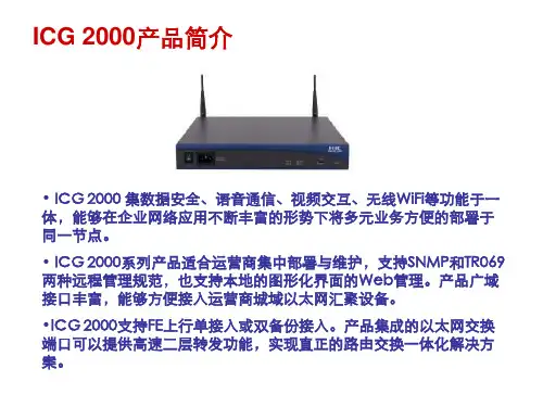 网络-路由器产品对比(ICG2000)