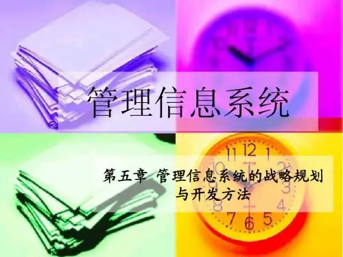 管理信息系统的战略规划与开发方法