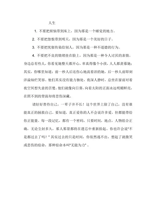 人生 Microsoft Word 文档