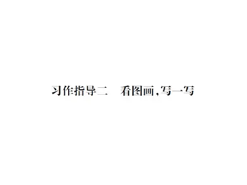 习作指导二看图画,写一写 小学语文