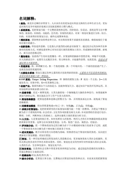 商务策划