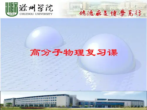 高分子物理复习课1PPT课件