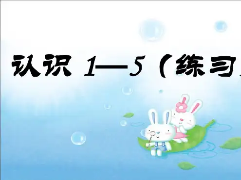 小学一年级数学认识1—5(练习)