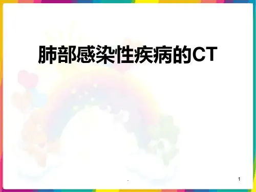 肺部感染性疾病的CT特点PPT课件