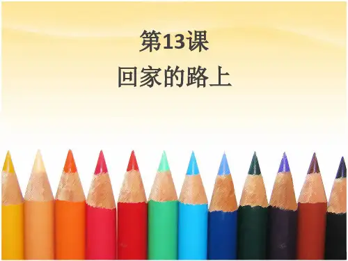 【美术】新人教版二年级上册课件：《回家的路上》课件