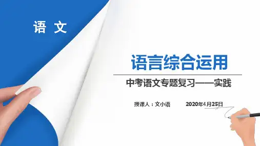 中考语文专题复习语文综合运用