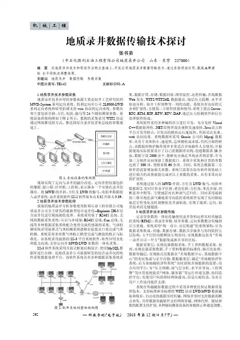 地质录井数据传输技术探讨