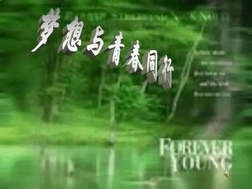 梦想与青春同行目标理想主题班会课件