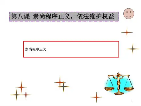 崇尚程序正义,依法维护权益(2)-完整版