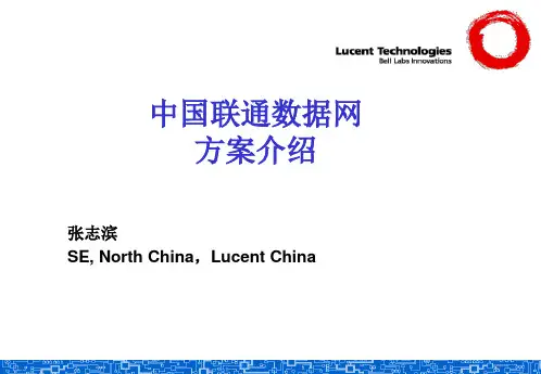 中国联通数据网方案介绍