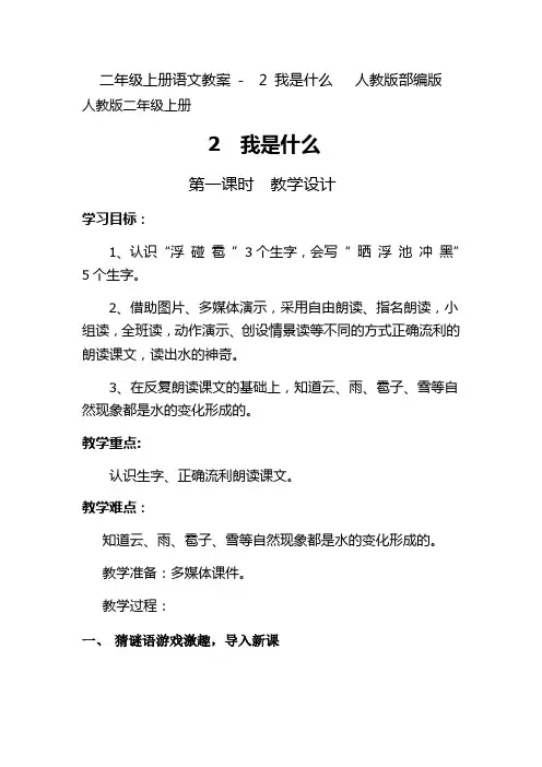 《我是什么》公开课教案  优秀教学设计18
