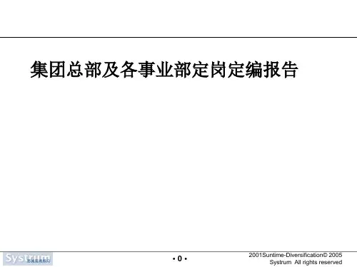 公司定新岗定编方案