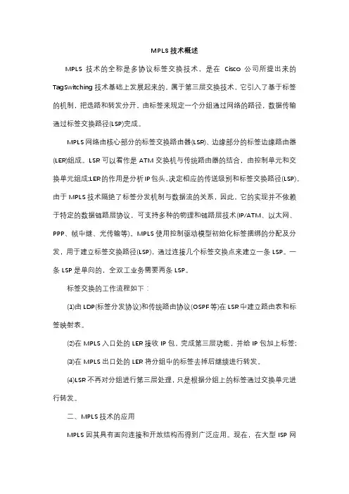 MPLS协议概述