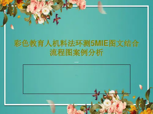 彩色教育人机料法环测5MIE图文结合流程图案例分析40页PPT