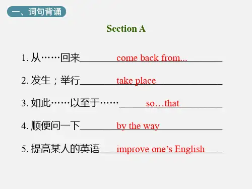 仁爱英语九年级上册Unit1Topic1详细解读(共26张PPT)