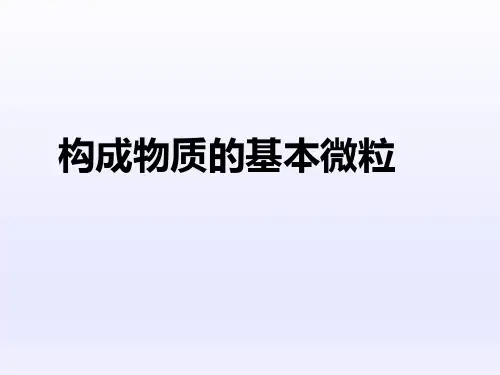构成物质的基本微粒PPT课件(3)