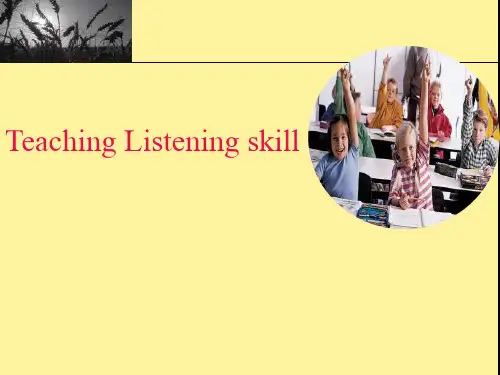 Teaching Listening