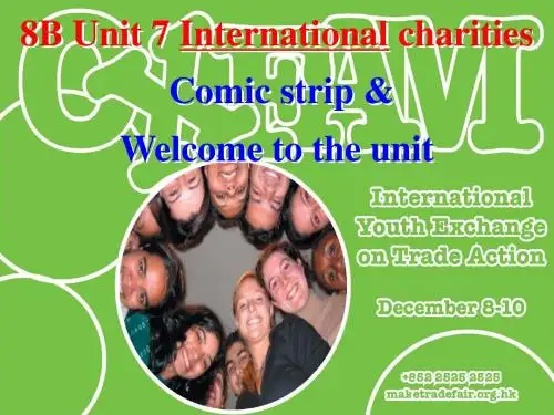 International charities PPT课件 34 译林牛津版