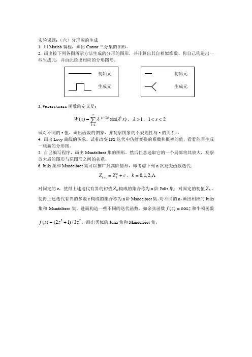 分形图形的形成